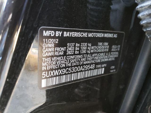 Photo 11 VIN: 5UXWX9C53D0A29548 - BMW X3 XDRIVE2 