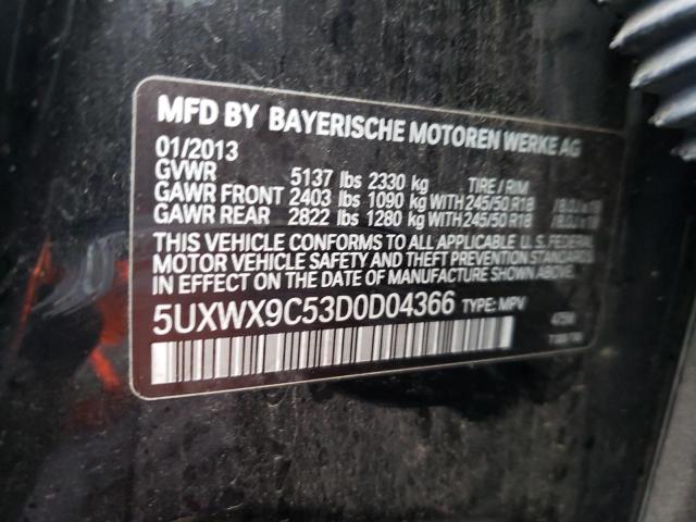 Photo 11 VIN: 5UXWX9C53D0D04366 - BMW X3 