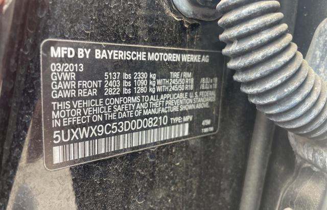 Photo 9 VIN: 5UXWX9C53D0D08210 - BMW X3 