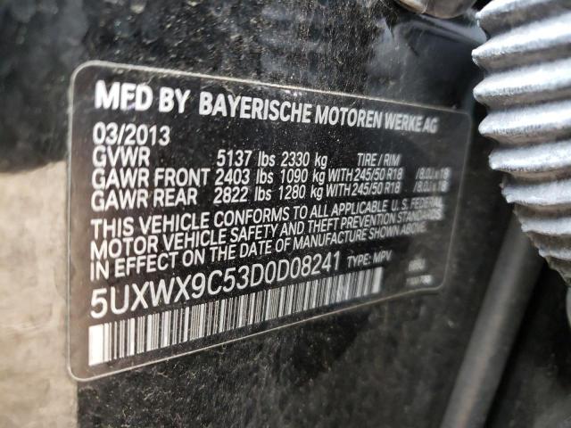 Photo 9 VIN: 5UXWX9C53D0D08241 - BMW X3 