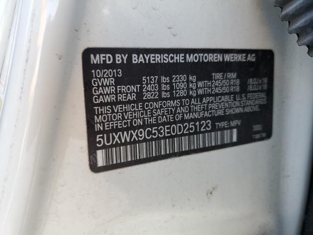 Photo 12 VIN: 5UXWX9C53E0D25123 - BMW X3 