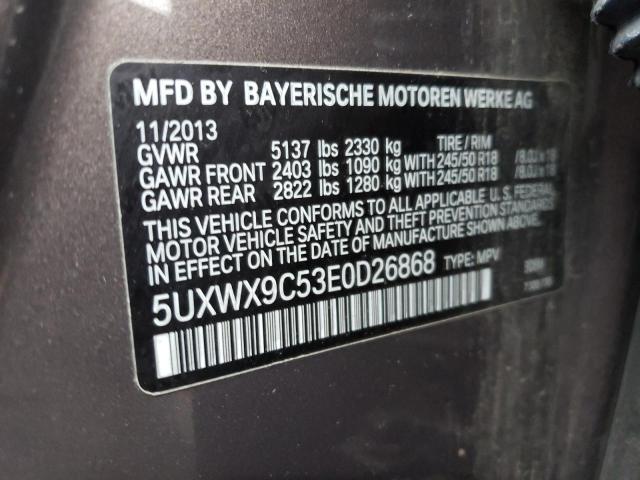 Photo 12 VIN: 5UXWX9C53E0D26868 - BMW X3 XDRIVE2 