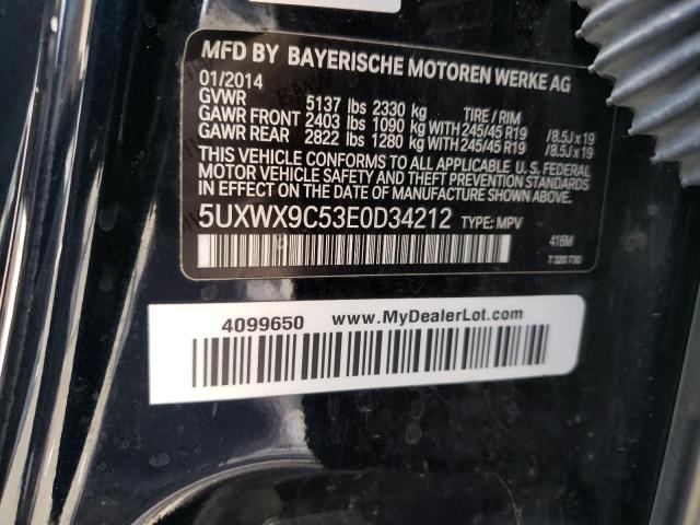 Photo 9 VIN: 5UXWX9C53E0D34212 - BMW X3 XDRIVE2 