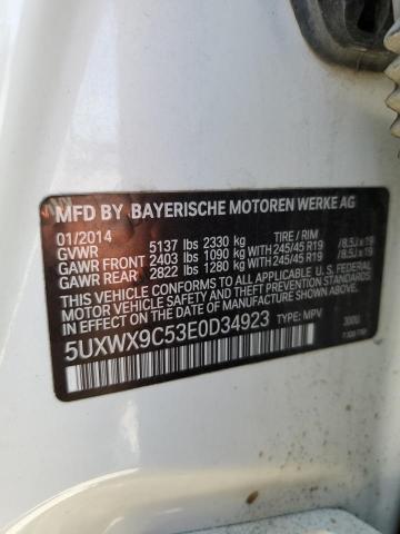 Photo 12 VIN: 5UXWX9C53E0D34923 - BMW X3 