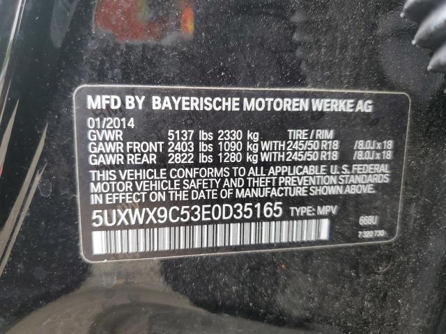 Photo 12 VIN: 5UXWX9C53E0D35165 - BMW X3 XDRIVE2 