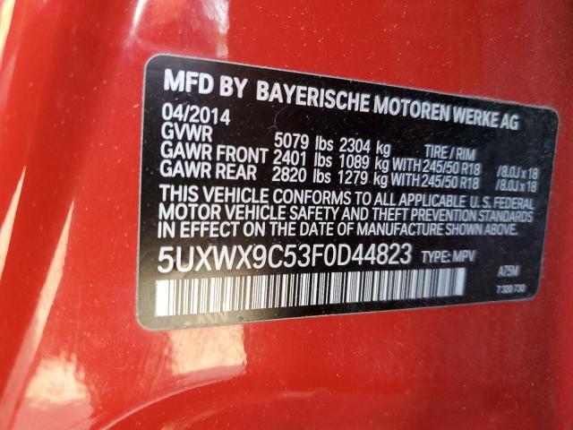 Photo 12 VIN: 5UXWX9C53F0D44823 - BMW X3 