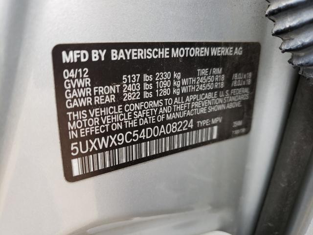 Photo 9 VIN: 5UXWX9C54D0A08224 - BMW X3 