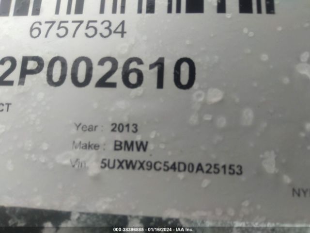 Photo 8 VIN: 5UXWX9C54D0A25153 - BMW X3 