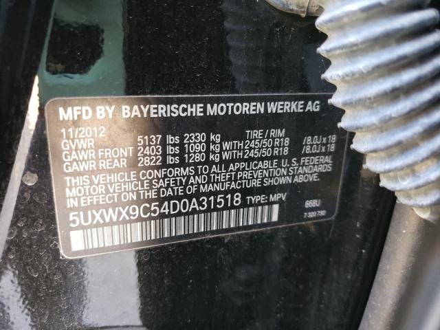 Photo 9 VIN: 5UXWX9C54D0A31518 - BMW X3 