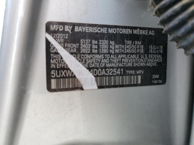 Photo 11 VIN: 5UXWX9C54D0A32541 - BMW X3 XDRIVE2 