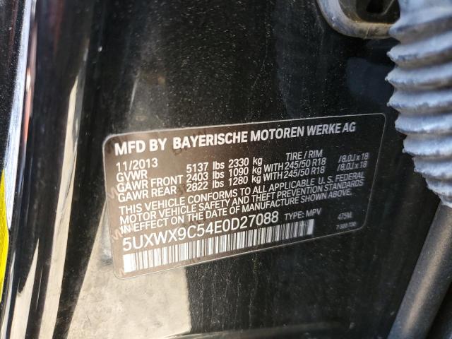 Photo 12 VIN: 5UXWX9C54E0D27088 - BMW X3 