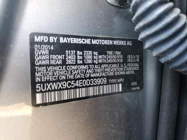 Photo 12 VIN: 5UXWX9C54E0D33909 - BMW X3 XDRIVE2 