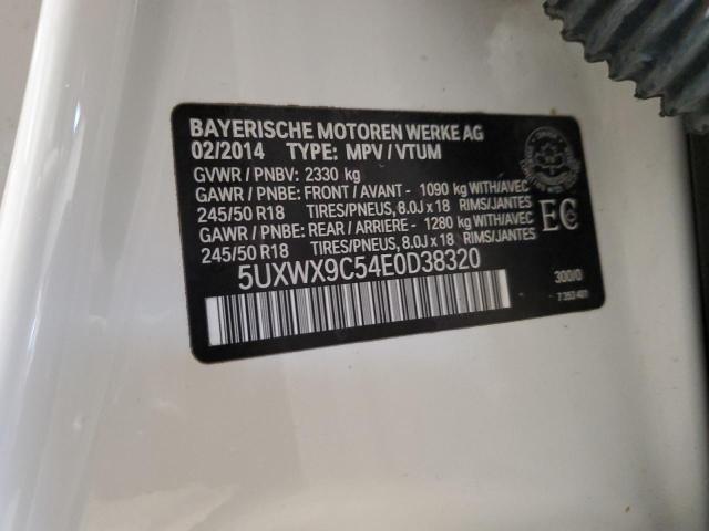 Photo 12 VIN: 5UXWX9C54E0D38320 - BMW X3 