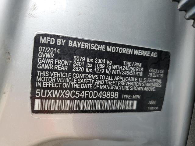 Photo 12 VIN: 5UXWX9C54F0D49898 - BMW X3 XDRIVE2 