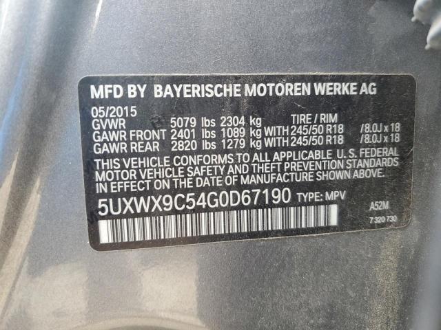 Photo 12 VIN: 5UXWX9C54G0D67190 - BMW X3 