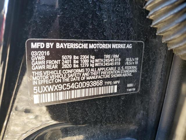 Photo 11 VIN: 5UXWX9C54G0D93868 - BMW X3 XDRIVE2 