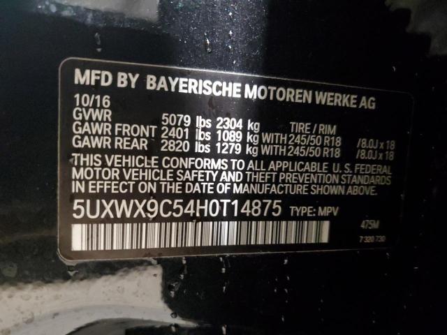 Photo 12 VIN: 5UXWX9C54H0T14875 - BMW X3 XDRIVE2 