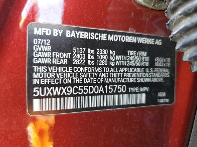 Photo 12 VIN: 5UXWX9C55D0A15750 - BMW X3 