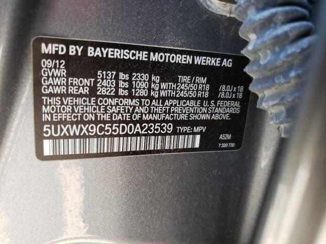 Photo 12 VIN: 5UXWX9C55D0A23539 - BMW X3 XDRIVE2 