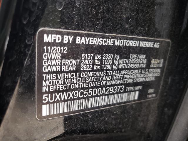 Photo 9 VIN: 5UXWX9C55D0A29373 - BMW X3 XDRIVE2 