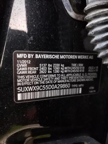 Photo 9 VIN: 5UXWX9C55D0A29860 - BMW X3 XDRIVE2 