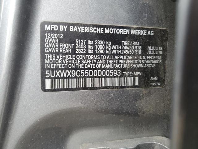 Photo 12 VIN: 5UXWX9C55D0D00593 - BMW X3 XDRIVE2 