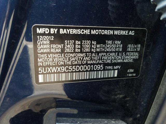 Photo 9 VIN: 5UXWX9C55D0D01095 - BMW X3 XDRIVE2 