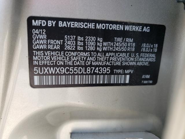 Photo 9 VIN: 5UXWX9C55DL874395 - BMW X3 XDRIVE2 