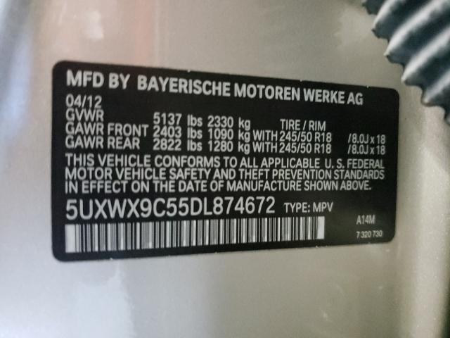 Photo 9 VIN: 5UXWX9C55DL874672 - BMW X3 