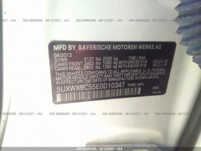 Photo 8 VIN: 5UXWX9C55E0D10347 - BMW X3 