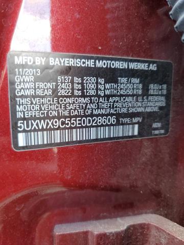 Photo 9 VIN: 5UXWX9C55E0D28606 - BMW X3 XDRIVE2 