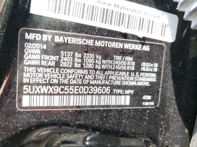 Photo 9 VIN: 5UXWX9C55E0D39606 - BMW X3 XDRIVE2 