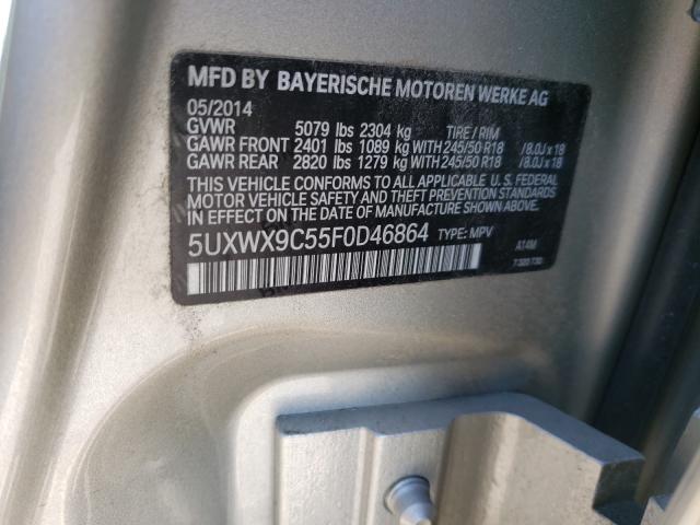 Photo 9 VIN: 5UXWX9C55F0D46864 - BMW X3 XDRIVE2 