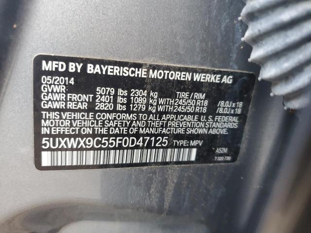 Photo 12 VIN: 5UXWX9C55F0D47125 - BMW X3 