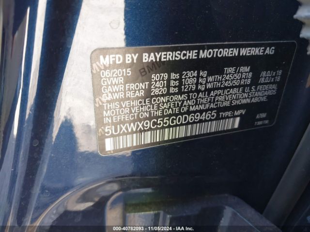 Photo 8 VIN: 5UXWX9C55G0D69465 - BMW X3 