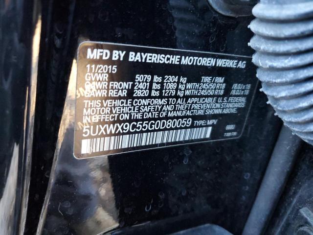 Photo 12 VIN: 5UXWX9C55G0D80059 - BMW X3 XDRIVE2 