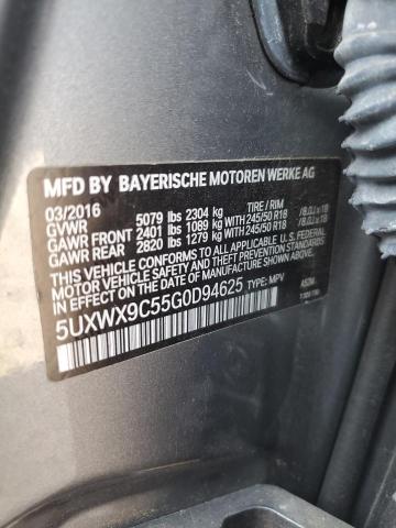 Photo 12 VIN: 5UXWX9C55G0D94625 - BMW X3 XDRIVE2 