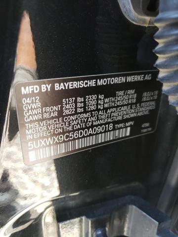 Photo 12 VIN: 5UXWX9C56D0A09018 - BMW X3 XDRIVE2 