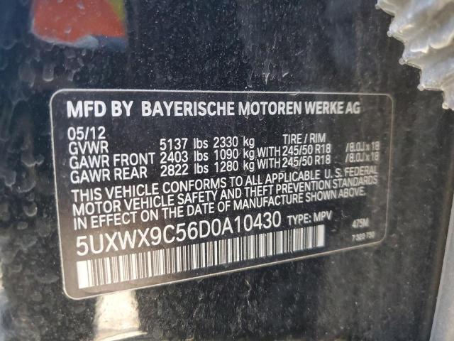 Photo 12 VIN: 5UXWX9C56D0A10430 - BMW X3 XDRIVE2 