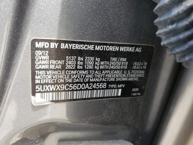 Photo 9 VIN: 5UXWX9C56D0A24568 - BMW X3 XDRIVE2 