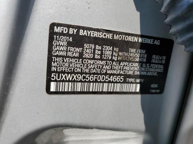 Photo 12 VIN: 5UXWX9C56F0D54665 - BMW X3 XDRIVE2 