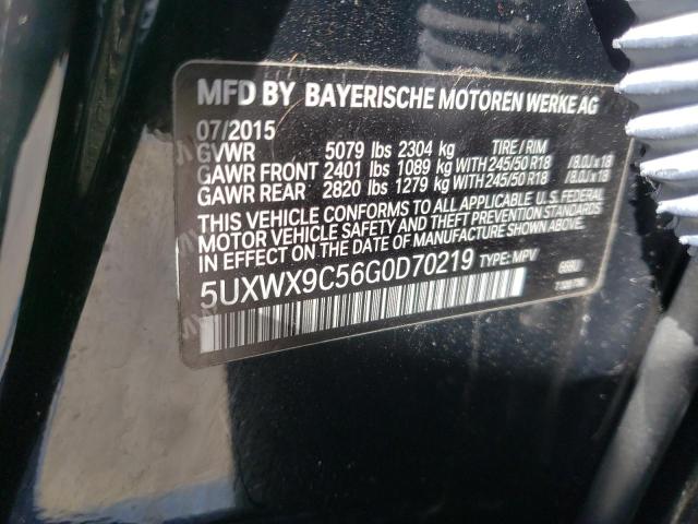 Photo 9 VIN: 5UXWX9C56G0D70219 - BMW X3 XDRIVE2 