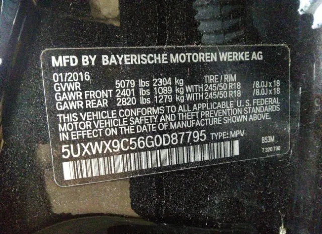 Photo 8 VIN: 5UXWX9C56G0D87795 - BMW X3 