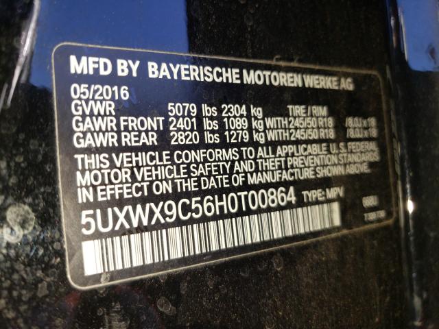 Photo 9 VIN: 5UXWX9C56H0T00864 - BMW X3 XDRIVE2 