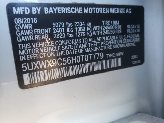 Photo 9 VIN: 5UXWX9C56H0T07779 - BMW X3 