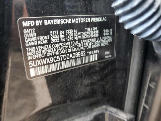 Photo 12 VIN: 5UXWX9C57D0A08962 - BMW X3 XDRIVE2 