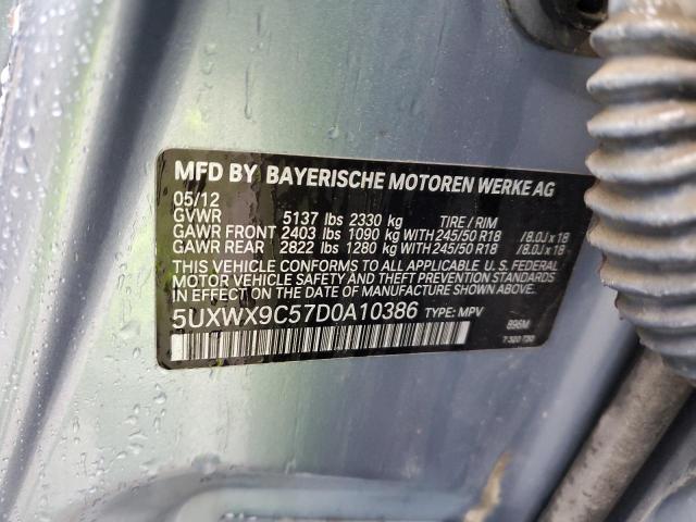 Photo 12 VIN: 5UXWX9C57D0A10386 - BMW X3 