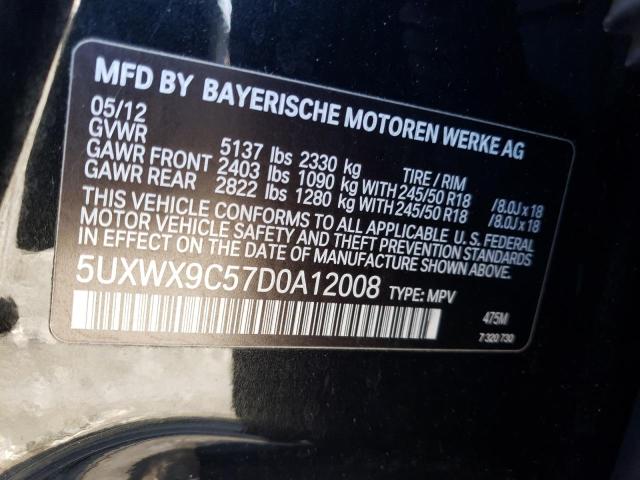 Photo 9 VIN: 5UXWX9C57D0A12008 - BMW X3 XDRIVE2 