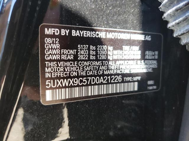 Photo 9 VIN: 5UXWX9C57D0A21226 - BMW X3 XDRIVE2 