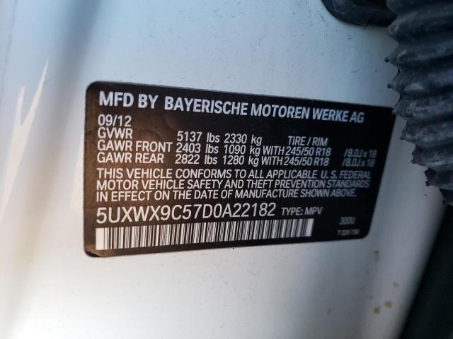 Photo 9 VIN: 5UXWX9C57D0A22182 - BMW X3 XDRIVE2 